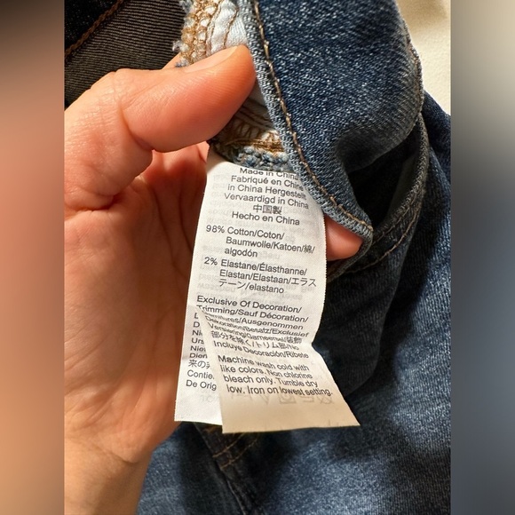 Madewell The Perfect Vintage Crop Clearview Wash:Button-Front Comfort Stretch,25 - Picture 3 of 10